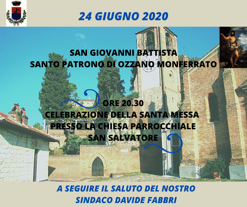 24 GIUGNO 2020 - SAN GIOVANNI BATTISTA 