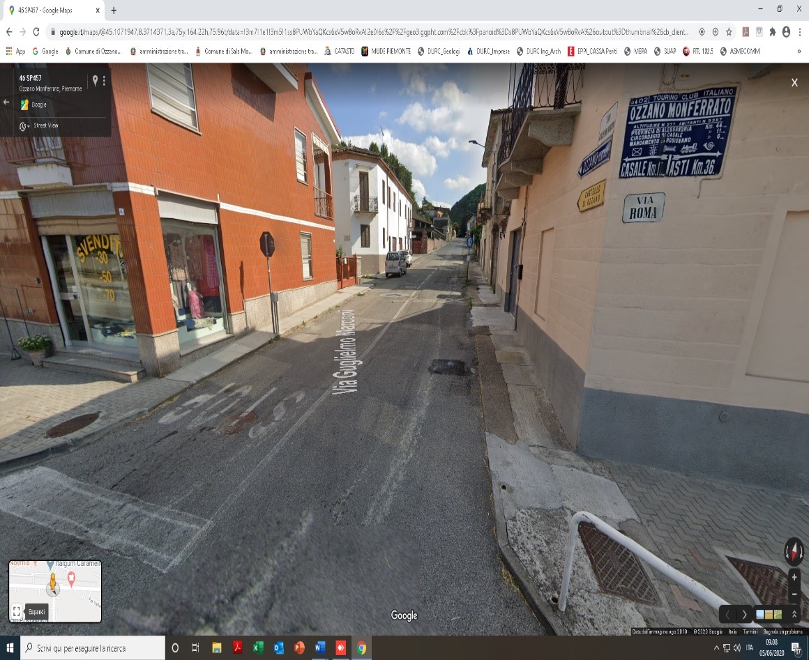 Lavori di ammodernamento, sistemazione della viabilità, rifacimento e formazione di nuovi spazi urbani (marciapiedi e zone parcheggio) 1^ lotto – via marconi e porzione di via perbocca”; 